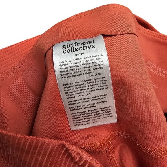 Girlfriend Collective Ribbed High Rise Crop Leggings  Size Large - Picture 4 of 8